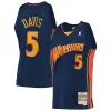 Bellissimo Baron Davis Golden State Warriors 2006/07 Hardwood Classics Swingman Jersey Navy