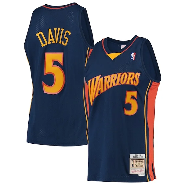 Bellissimo Baron Davis Golden State Warriors 2006/07 Hardwood Classics Swingman Jersey Navy