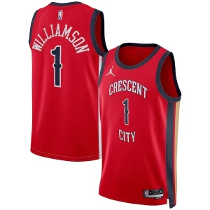 Moderno Splendido Zion Williamson New Orleans Pelicans Jordan Brand Unisex Swingman Jersey Statement Edition Red