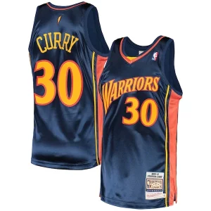 Raffinato Stephen Curry Golden State Warriors 2009/10 Hardwood Classics Authentic Jersey Navy
