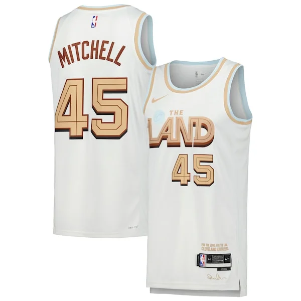 Bellissimo Magnifico Donovan Mitchell Cleveland Cavaliers Nike Swingman Player Jersey City Edition White
