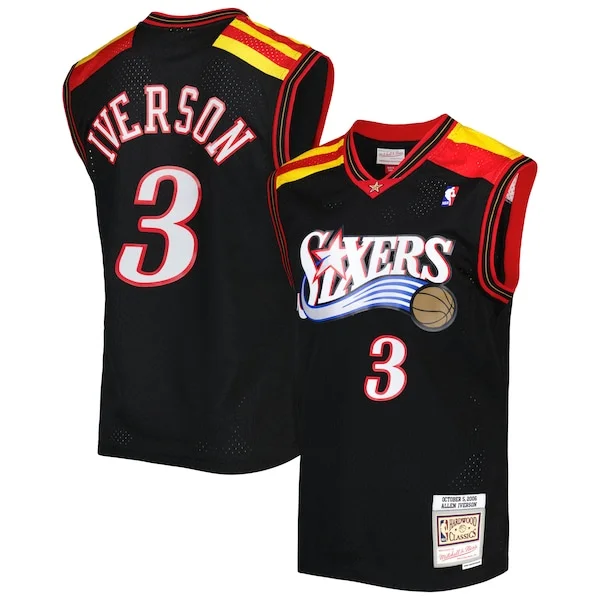 Sofisticato Fascinante Allen Iverson Philadelphia 76ers Hardwood Classics 2006/07 Swingman Jersey Black