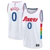 Sofisticato Meraviglioso Tyrese Maxey Philadelphia 76ers 2024/25 Fast Break Player Jersey City Edition White