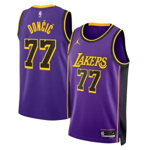 Raffinato Gorgeous Luka Dončić Los Angeles Lakers Jordan Brand Statement Edition Swingman Jersey Purple