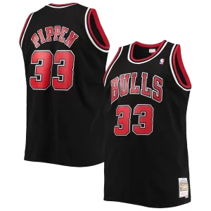 Stupendo Eccezionale Scottie Pippen Chicago Bulls Big & Tall Hardwood Classics Swingman Jersey Black/Red