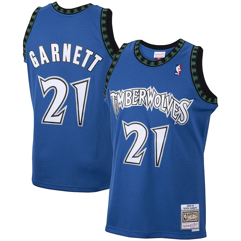 Splendido Comodo Kevin Garnett Minnesota Timberwolves 2001/02 Hardwood Classics Swingman Jersey Blue