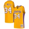 Delizioso Gorgeous Shaquille O'Neal Los Angeles Lakers Hardwood Classics Swingman Jersey Gold