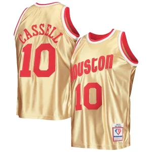 Versatile Sam Cassell Houston Rockets 75th Anniversary 1993/94 Hardwood Classics Swingman Jersey Gold