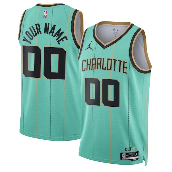 Resistente Charlotte Hornets Jordan Brand Unisex 2024/25 Custom Swingman Jersey City Edition Mint
