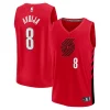 Ottimo Incantevole Deni Avdija Portland Trail Blazers Youth Fast Break Player Jersey Statement Edition Red