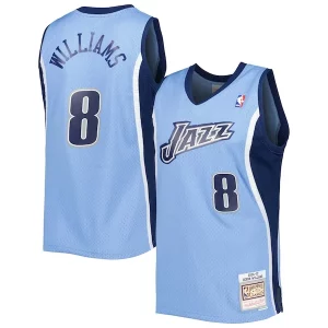 Lussuoso Deron Williams Utah Jazz 2001/02 Hardwood Classics Swingman Jersey Blue