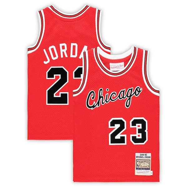 Gorgeous Michael Jordan Chicago Bulls Preschool Hardwood Classics 1984/85 Authentic Swingman Jersey Red