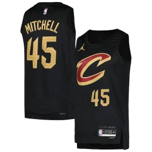 Accattivante Fantastico Donovan Mitchell Cleveland Cavaliers Jordan Brand Swingman Player Jersey Statement Edition Black