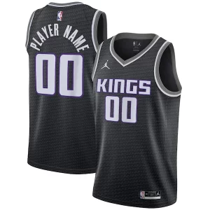 Pratico Fantastico Sacramento Kings Jordan Brand Swingman Custom Jersey Statement Edition Black