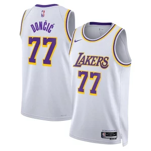 Prestigioso Ottimo Luka Dončić Los Angeles Lakers Nike Association Edition Unisex Swingman Jersey White