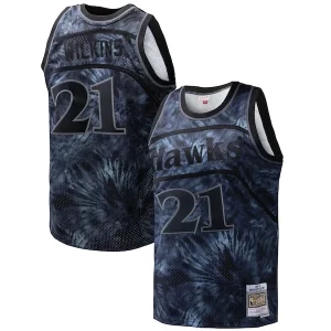 Delizioso Dominique Wilkins Atlanta Hawks Hardwood Classics 1986/87 Tie Dye Swingman Jersey Black