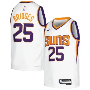 Sofisticato Prestigioso Pratico Mikal Bridges Phoenix Suns Nike Youth Swingman Jersey Association Edition White/Purple