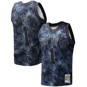 Versatile Ottimo Attraente Muggsy Bogues Charlotte Hornets Hardwood Classics 1992/93 Tie Dye Swingman Jersey Black