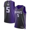 Fantastico De'Aaron Fox Sacramento Kings Jordan Brand Unisex Swingman Jersey Statement Edition Purple