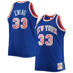 Accattivante Robusto Classico Patrick Ewing New York Knicks Big & Tall 1991/92 NBA 75th Anniversary Diamond Swingman Jersey Blue