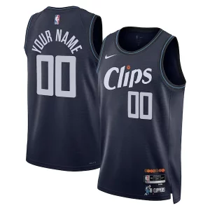 Prestigioso LA Clippers Nike Unisex 2023/24 Custom Swingman Jersey Navy City Edition