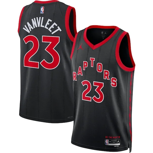 Incantevole Accattivante Fred VanVleet Toronto Raptors Jordan Brand Unisex Swingman Jersey Statement Edition Black