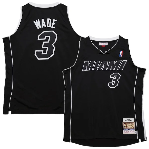 Splendido Comodo Sofisticato Dwyane Wade Miami Heat 2011/12 Hardwood Classics Authentic Jersey Black