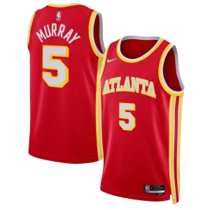Eccezionale Dejounte Murray Atlanta Hawks Nike Unisex Swingman Jersey Association Edition Red