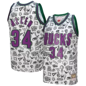 Duraturo Elegante Incantevole Ray Allen Milwaukee Bucks 2000/01 Swingman Jersey White