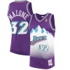 Resistente Magnifico Gorgeous Karl Malone Utah Jazz 1996/97 Hardwood Classics Swingman Jersey Purple