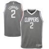 Trendy Kawhi Leonard LA Clippers Nike Youth 2020/21 Swingman Player Jersey Gray Earned Edition