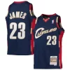 Ottimo LeBron James Cleveland Cavaliers Youth 2008 09 Hardwood Classics Swingman Jersey Navy