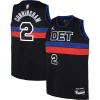 Resistente Versatile Cade Cunningham Detroit Pistons Jordan Brand Youth Swingman Jersey Statement Edition Black
