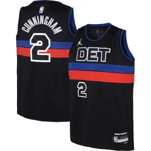 Resistente Versatile Cade Cunningham Detroit Pistons Jordan Brand Youth Swingman Jersey Statement Edition Black
