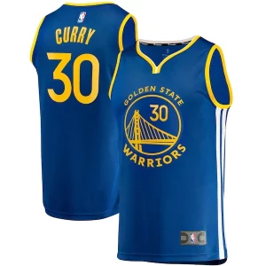 Stupendo Stephen Curry Golden State Warriors Fast Break Replica Jersey Icon Edition Royal