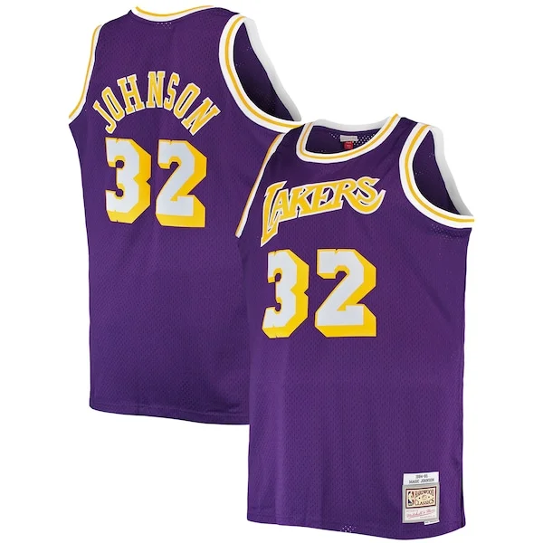 Magnifico Ottimo Trendy Magic Johnson Los Angeles Lakers Big & Tall 1984/85 Hardwood Classics Swingman Jersey Purple