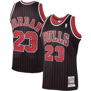 Raffinato Prestigioso Michael Jordan Chicago Bulls 1995/96 Hardwood Classics Authentic Jersey Black/Scarlet/White