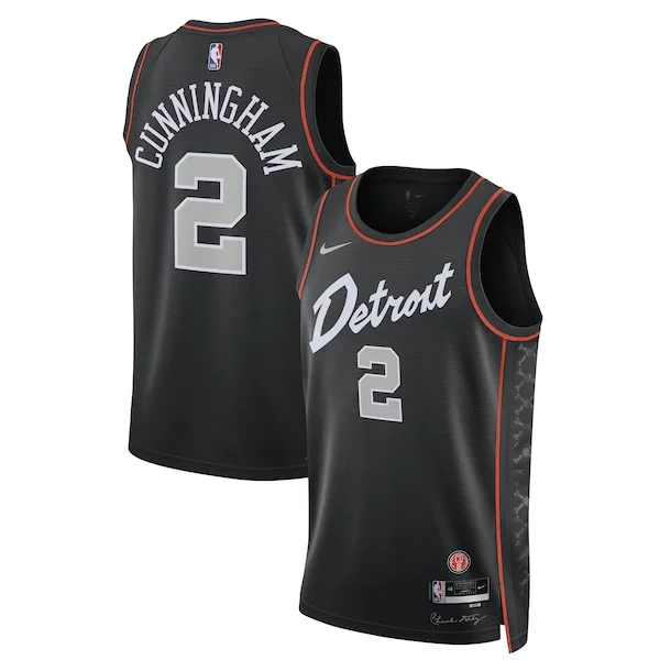 Magnifico Cade Cunningham Detroit Pistons Nike Unisex 2023/24 Swingman Jersey Black City Edition