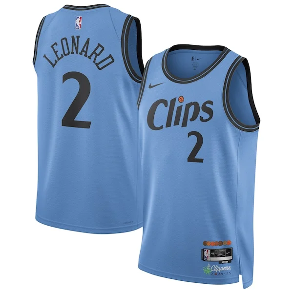Magnifico Moderno Resistente Kawhi Leonard LA Clippers Nike Unisex 2024/25 Swingman Player Jersey City Edition Light Blue