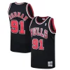 Bellissimo Moderno Splendido Dennis Rodman Chicago Bulls 1997/98 Hardwood Classics Swingman Jersey Black