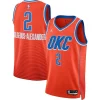 Cool Gorgeous Shai Gilgeous Alexander Oklahoma City Thunder Jordan Brand Unisex Swingman Jersey Statement Edition Orange