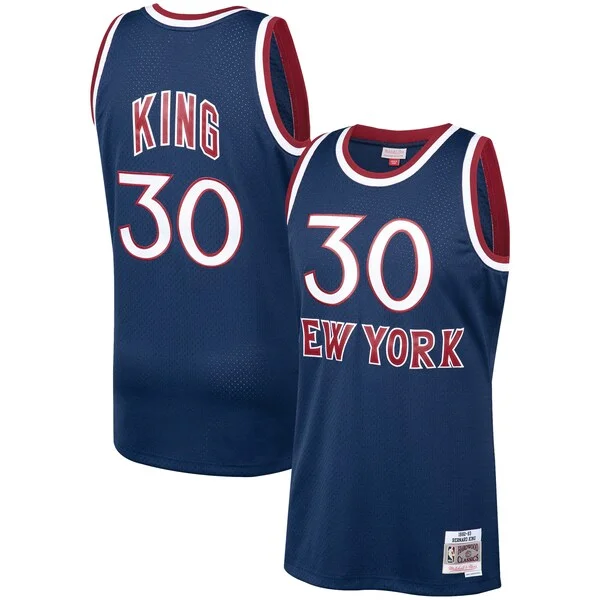 Resistente Bellissimo Meraviglioso Bernard King New York Knicks 1982/83 Hardwood Classics Swingman Jersey Navy