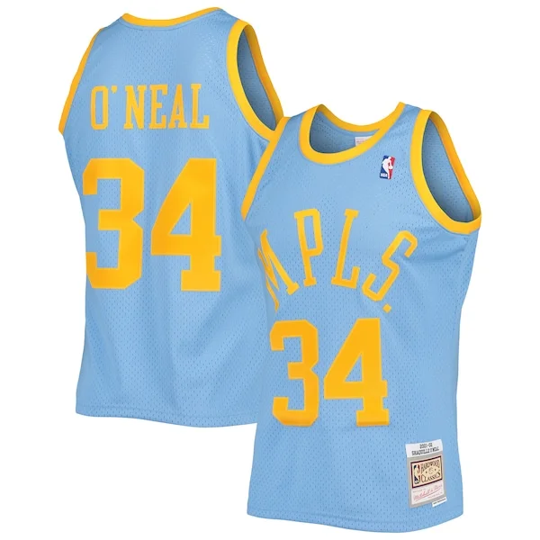 Resistente Shaquille O'Neal Los Angeles Lakers 2001/02 Hardwood Classics Swingman Jersey Powder Blue