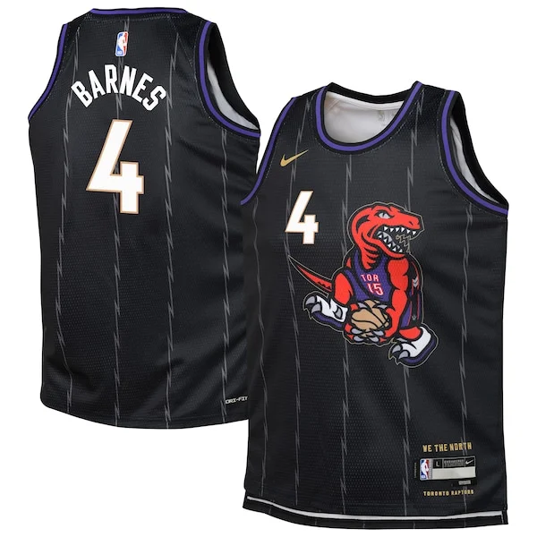 Resistente Duraturo Delizioso Scottie Barnes Toronto Raptors Nike Youth 2024/25 Swingman Player Jersey City Edition Black