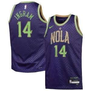 Classico Lussuoso Versatile Brandon Ingram New Orleans Pelicans Nike Youth 2024/25 Swingman Player Jersey City Edition Purple