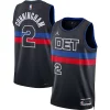 Cool Cade Cunningham Detroit Pistons Jordan Brand Unisex Swingman Jersey Statement Edition Black