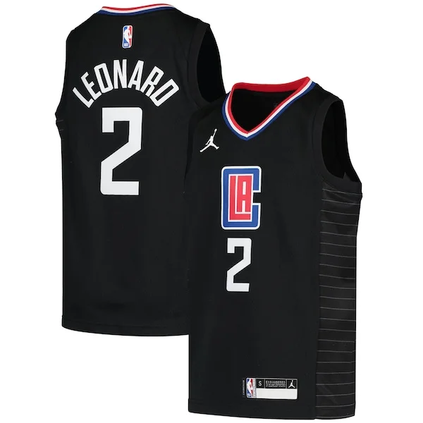 Eccezionale Cool Prestigioso Kawhi Leonard LA Clippers Jordan Brand Youth 2020/21 Swingman Player Jersey Black Statement Edition