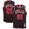 Cool Accattivante Dennis Rodman Chicago Bulls Youth 1995/96 Hardwood Classics Swingman Jersey Black