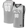 Delizioso Prestigioso Trendy Brooklyn Nets Youth Custom Fast Break Replica Jersey Gray Statement Edition