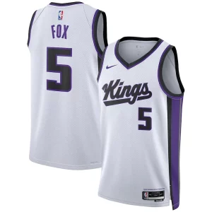Comodo Sofisticato Magnifico De'Aaron Fox Sacramento Kings Nike Unisex Swingman Jersey Association Edition White